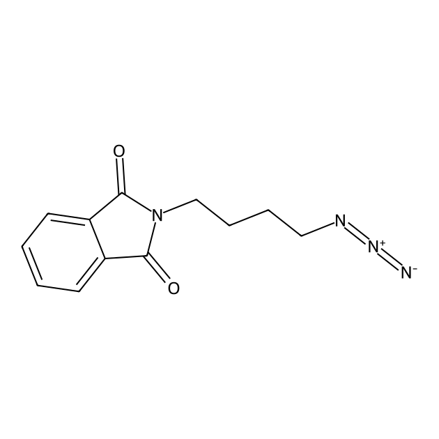 [A3913 | 66917-06-4 | 2-(4-Azidobutyl)isoindoline-1,3-dione | 66917-06-4 | 2-(4-azidobutyl)isoindoline-1,3-dione | 2-(4-azidobutyl)isoindole-1,3-dione | 2-(4-azidobutyl)-1h-isoindole-1,3(2h)-dione | MFCD25966006 | 2-(4-Azidobutyl)isoindoline-1,3-dione-A3913 | 2-(4-azidobutyl)-2,3-dihydro-1H-isoindole-1,3-dione | 1H-Isoindole-1,3(2H)-dione, 2-(4-azidobutyl)- | SCHEMBL16068174 | SCHEMBL30041074] 2-(4-Azidobutyl)isoindoline-1,3-dione | 95%